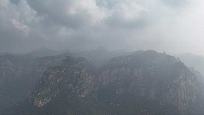 河南焦作修武风景名胜云台山太行山航拍