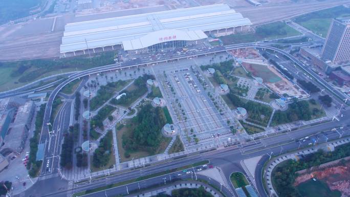 徐州东站、高铁站、交通运输4K航拍素材