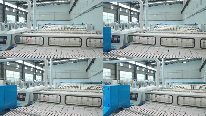 洗涤工厂大型机器设备自动化运作自动化生产
