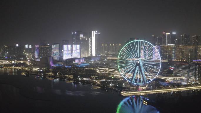 深圳前海航拍4K 夜景09