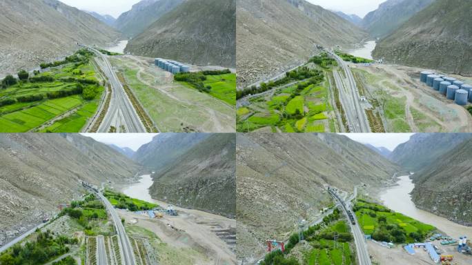 列车 西藏 天路 绿皮车绿皮火车高原美景