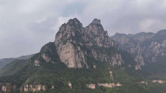 河南焦作修武风景名胜云台山太行山航拍