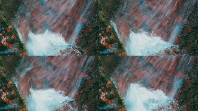 森林里的溪流小溪水流