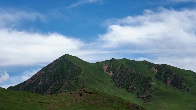 玉树高原风光杂多高山虫草