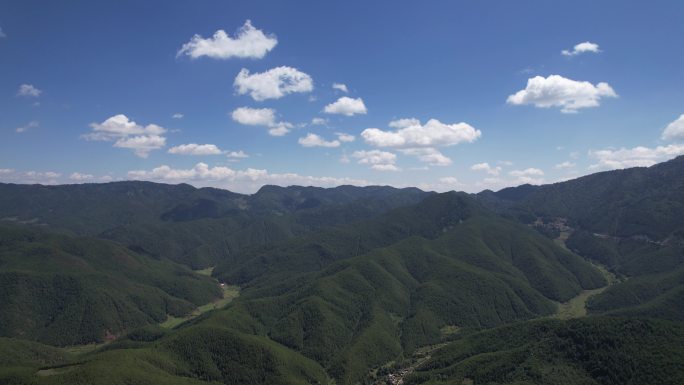 航拍泸沽湖蒗放村 高原湖泊泸沽湖