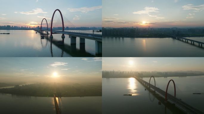杭州城市航拍之江大桥合集