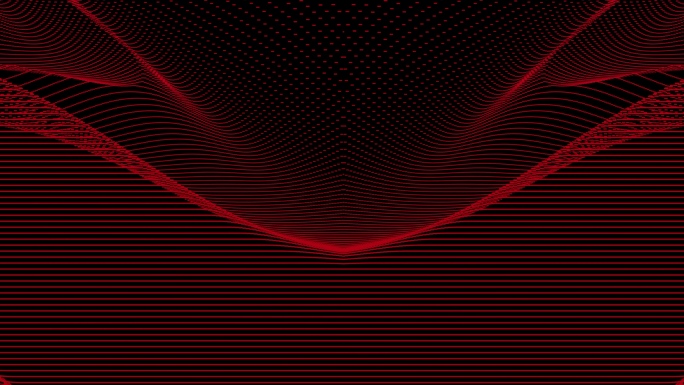 【4K时尚背景】红黑炫酷光点动态曲线暖场