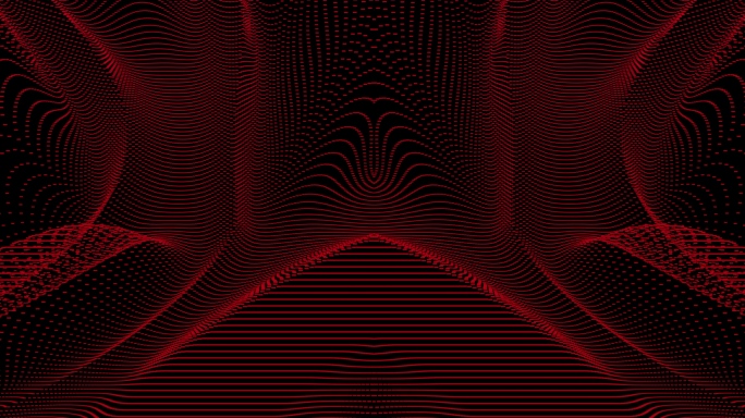 【4K时尚背景】红黑炫酷光点动态曲线暖场