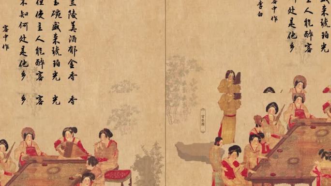 中国传统名画-宫乐图视频文件