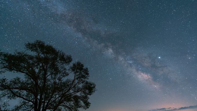 4K夏季银河星空延时