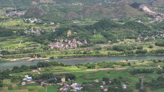 广西桂林山川地貌航拍