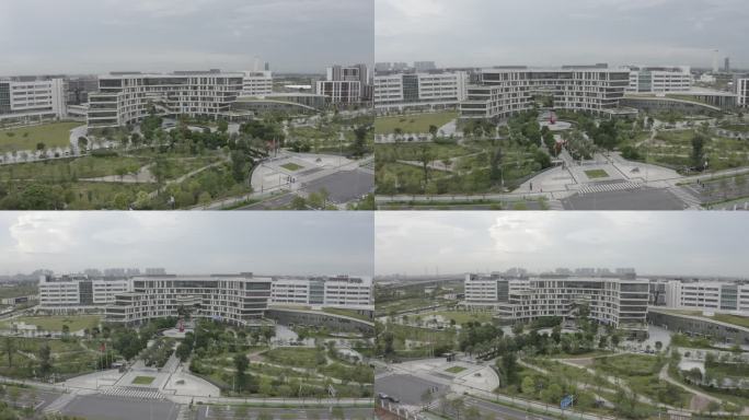 广州香港科技大学 4K 航拍空镜