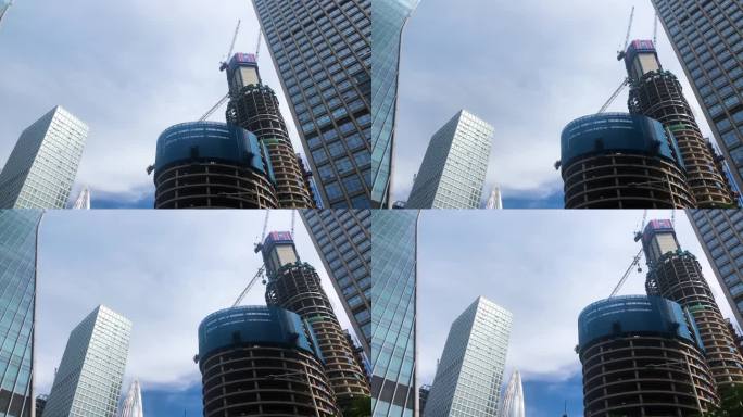 深圳湾建设中的高楼