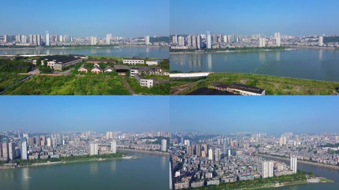 泸州长江两岸新老风貌