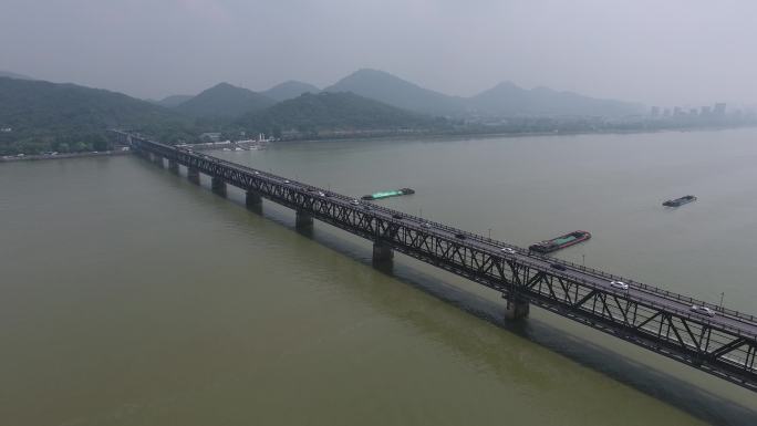 4K航拍杭州一桥