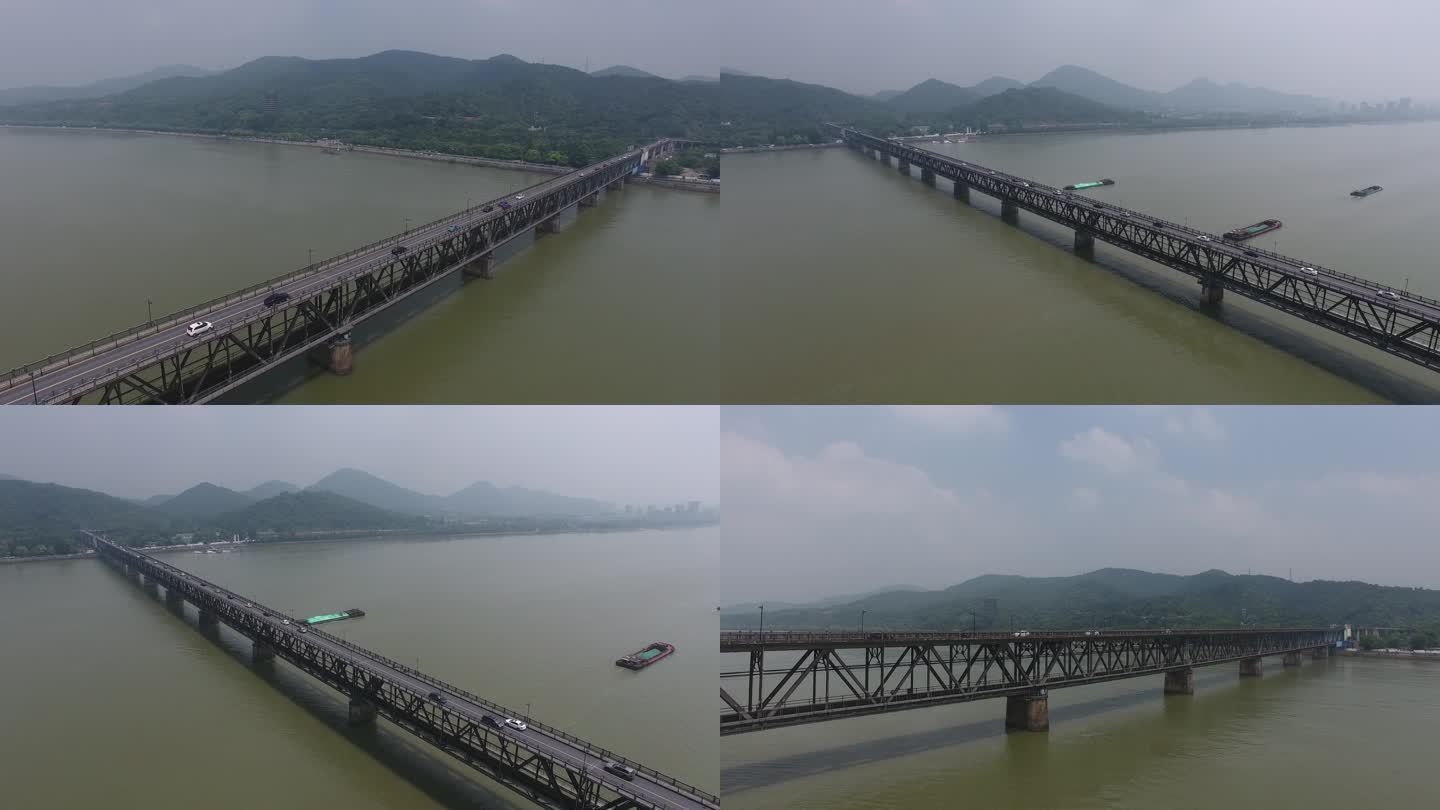 4K航拍杭州一桥