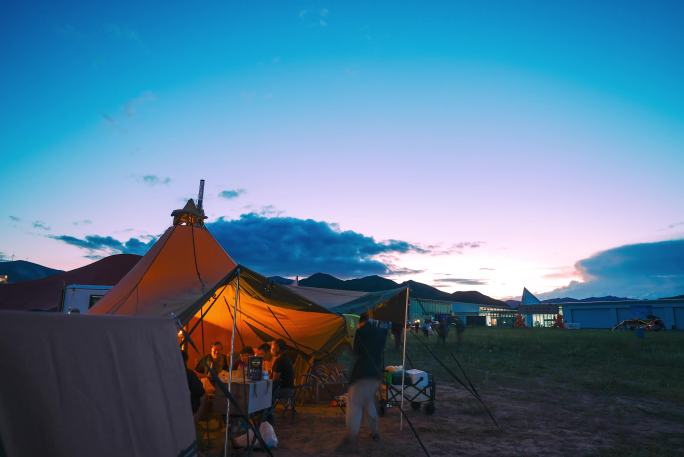 露营 延时 风格 帐篷 风光 自然 夜晚