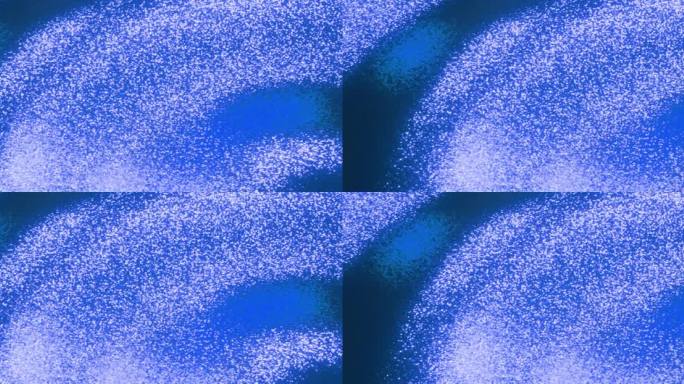 蓝色粒子波纹