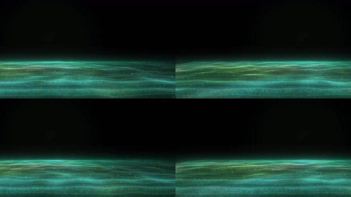 4K青色唯美粒子海-无缝循环带透明通道