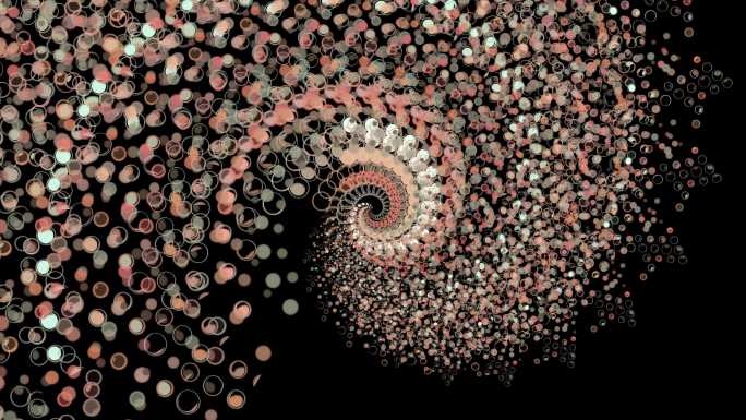 4K抽象艺术螺旋粒子创意背景19