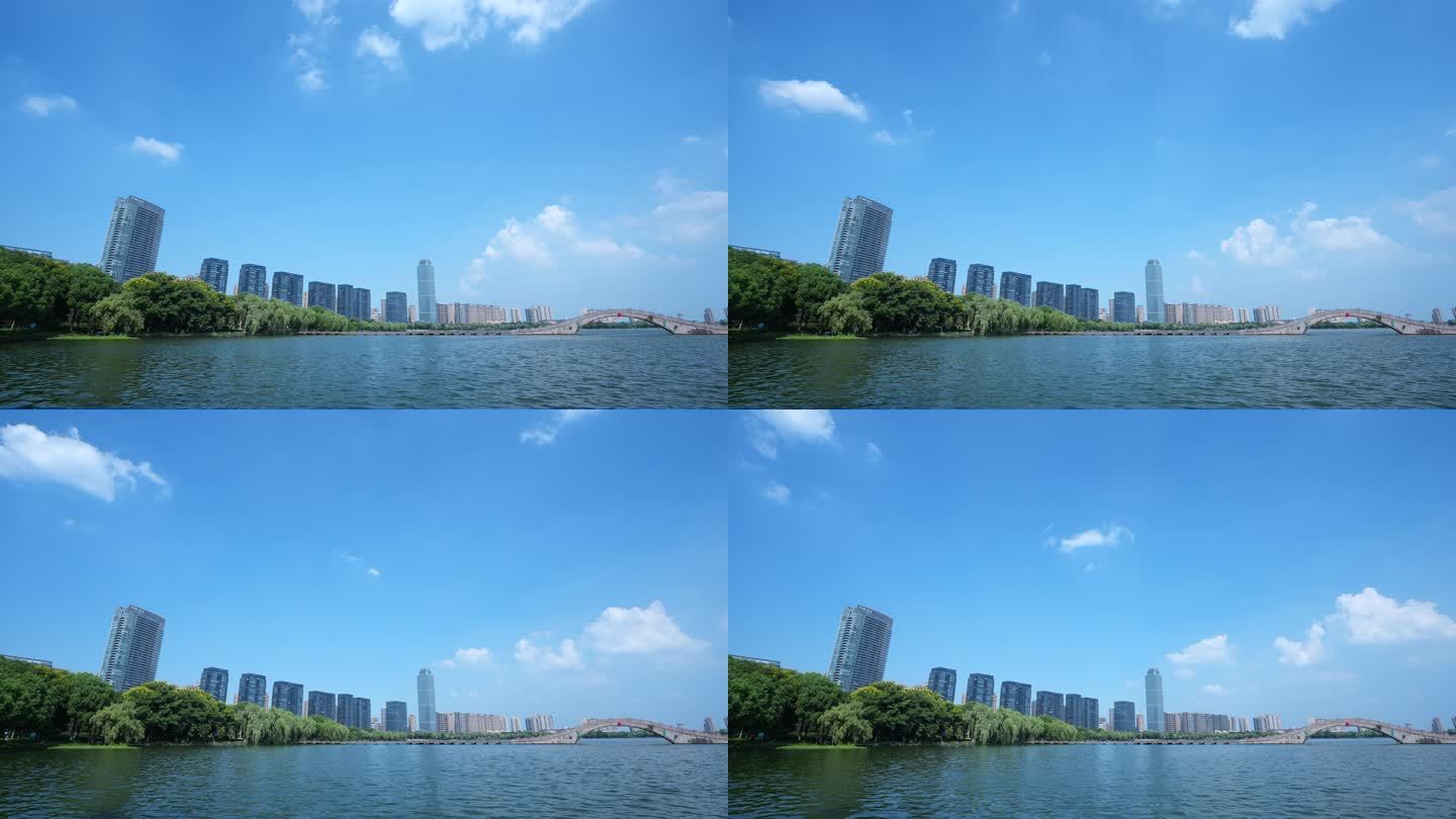 4K柯桥瓜渚湖北岸延时摄影9