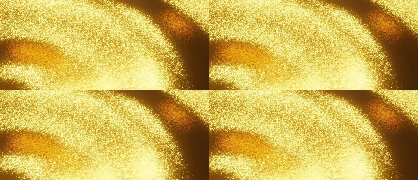 金色粒子波纹