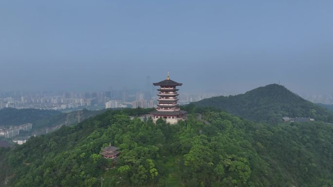 4K原创可调色浙江台州航拍大景