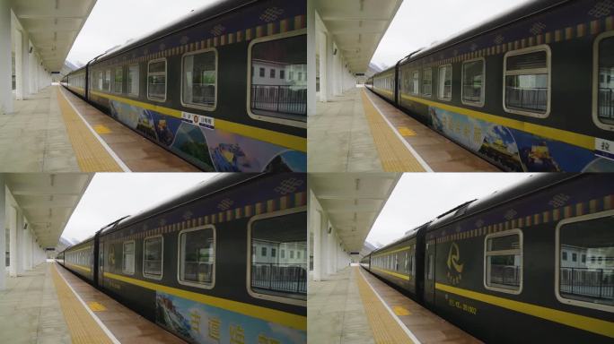 火车 旅行火车 火车站在台视频素材