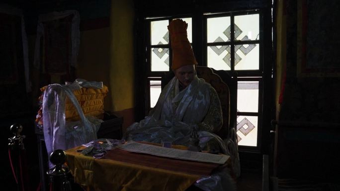 西藏民居 西藏农居 里面视频素材