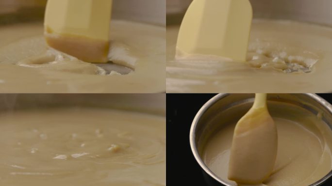 蛋糕 甜品 板栗酱 制作视频素材 美食