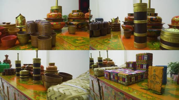 喝茶的碗 吃饭的木碗 西藏高原