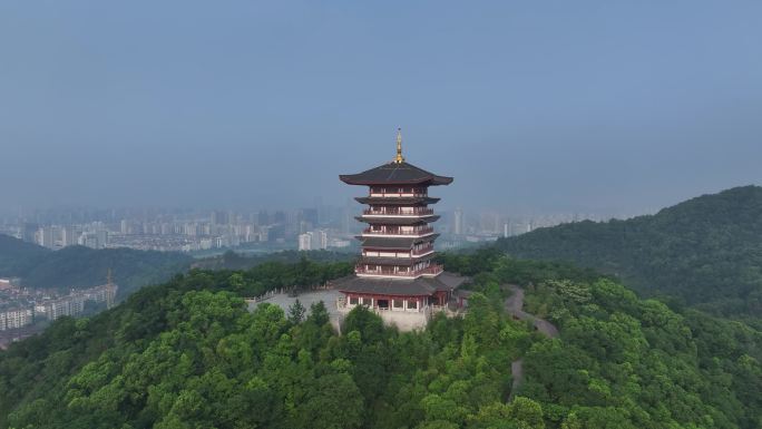 4K原创可调色浙江台州航拍大景