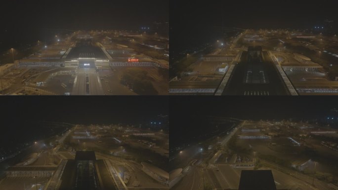 深圳湾口岸 航拍4K空镜