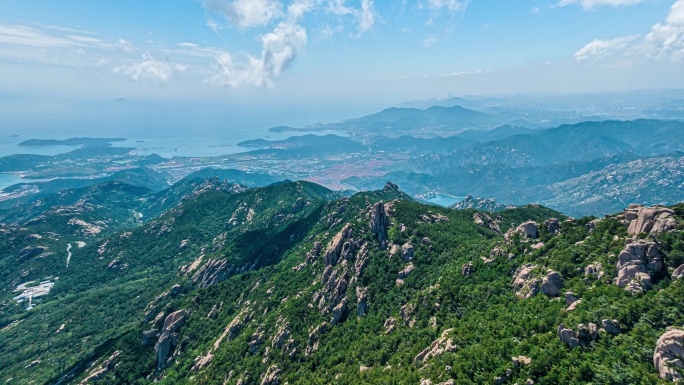 崂山巨峰景区航拍5k延时