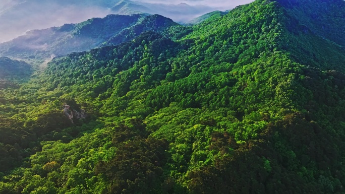 辽宁鞍山千山景区风光航拍日出云海12