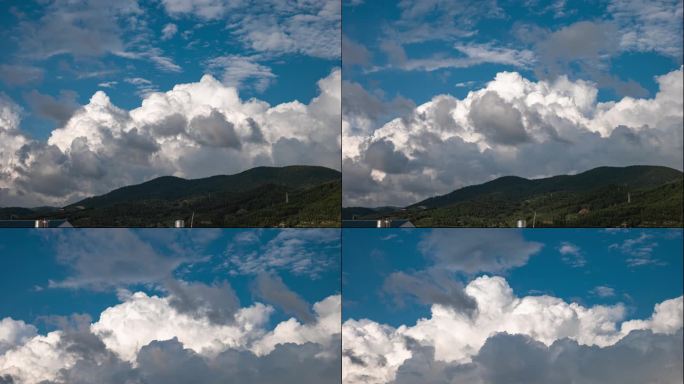 云彩云朵延时摄影