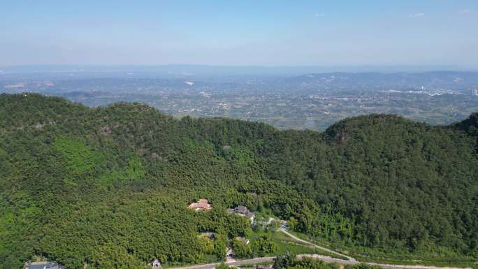 重庆永川茶山竹海航拍 十面埋伏取景地4K