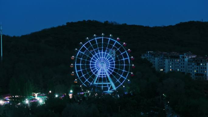 辽宁鞍山立山孟泰公园夜景-2