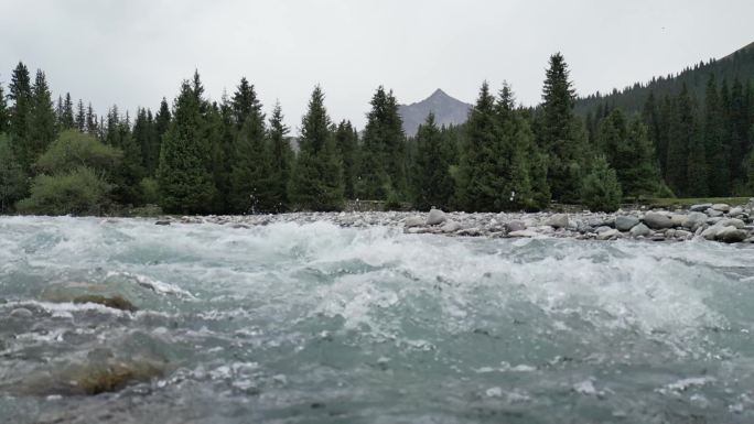 高原森林  冰川河流   山谷溪流