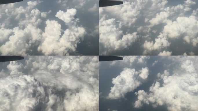 从飞机上拍云层