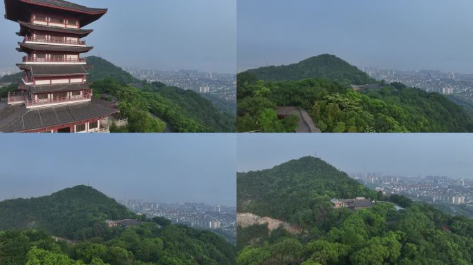 4K原创可调色浙江台州航拍大景