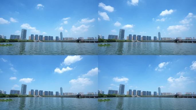 4K柯桥瓜渚湖北岸延时摄影6