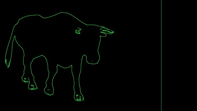 激光投影牛