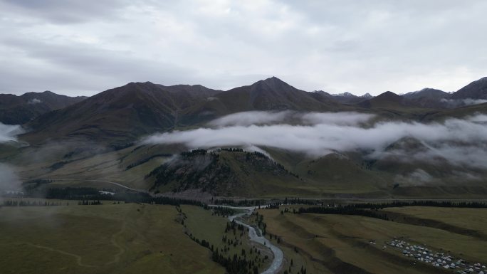 草原云雾   舒适风景   独库公路风光