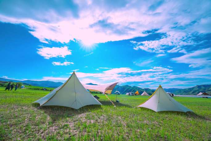露营 延时 风格 帐篷 风光 自然