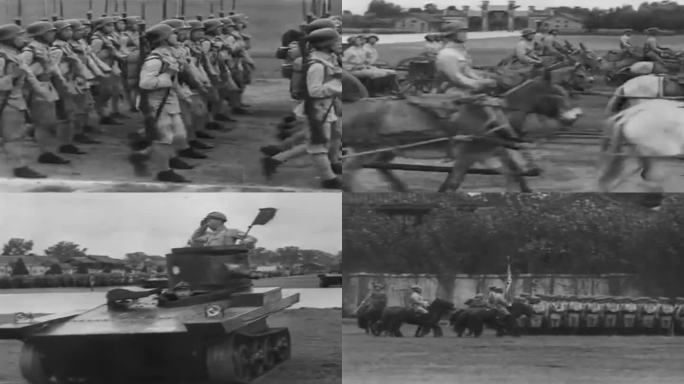 40年代国军军队阅兵影像