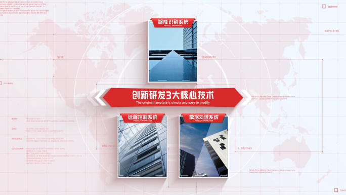 【3】红色简洁多图项目结构分类展示