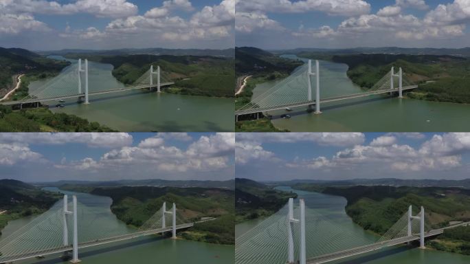 4K航拍南宁大冲特大桥