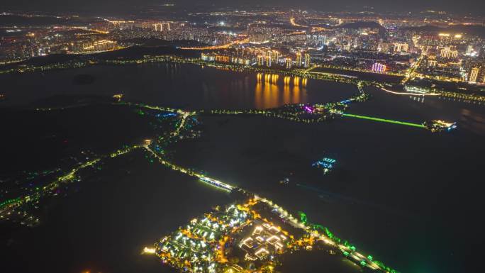 徐州云龙湖大环绕延时夜景