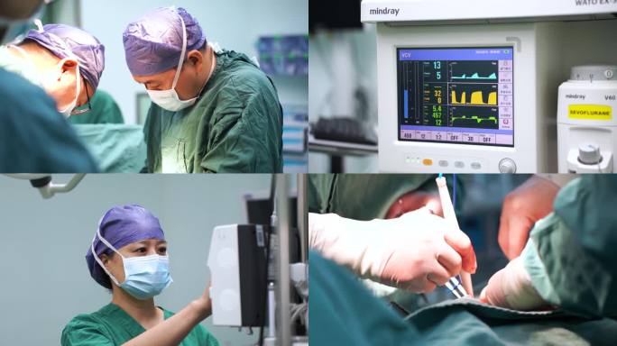 【4K】医生手术室做手术